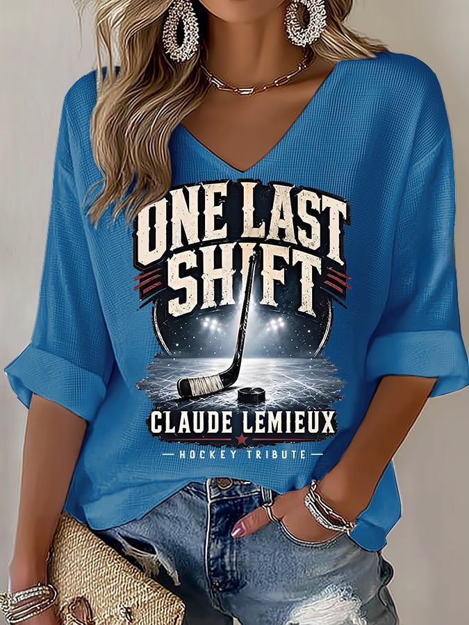 Women's  One Last Shift Shirt, Hockey Tribute T-Shirt