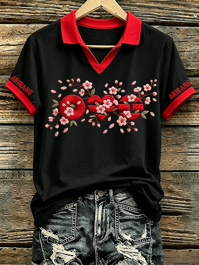 🔥Buy 3 Get 15% Off🔥Music Lovers' Collared Comfortable Women's Short-Sleeved T-Shirt