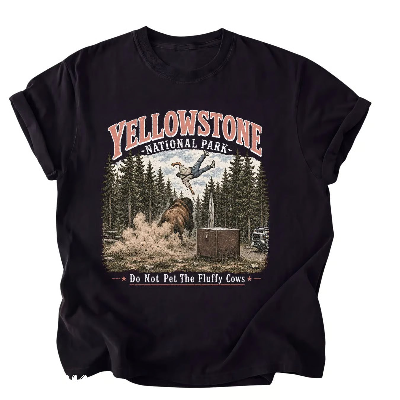 Yellowstone Do Not Pet The Fluffy Cows Funny T-Shirt