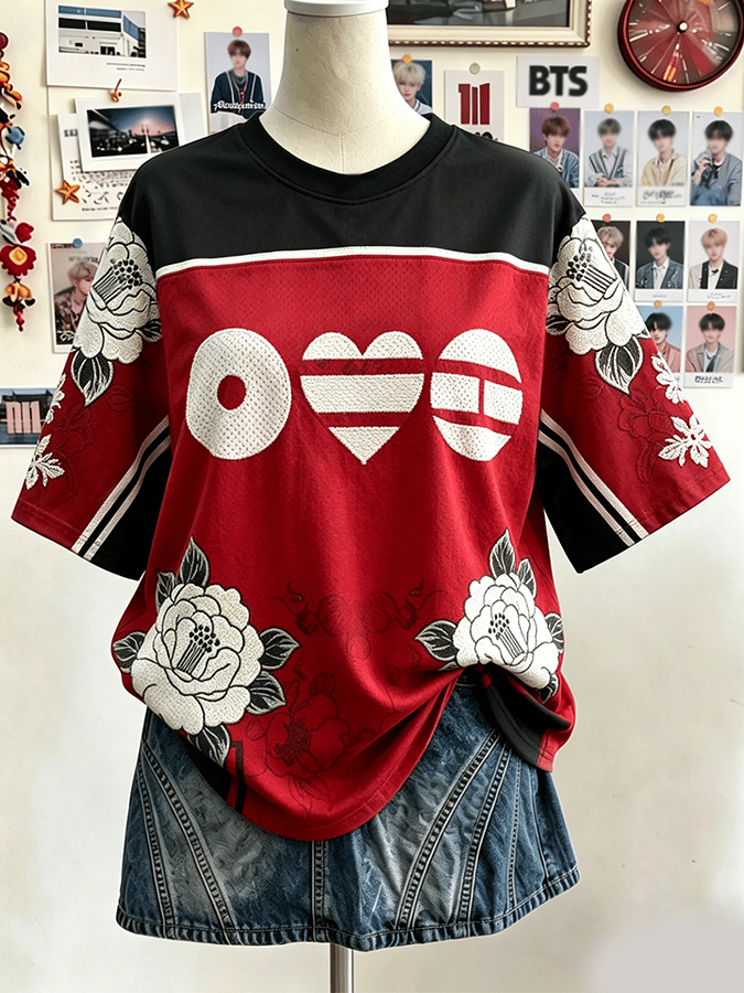 🔥Buy 3 Get 15% Off🔥Arirang Music Lovers Design Round Neck Mid-Sleeve Comfortable T-Shirt