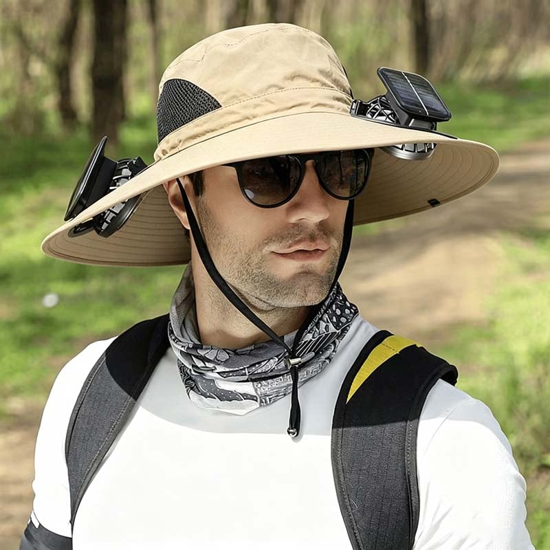 2026 Ultralight Solar Fan Sun Hat