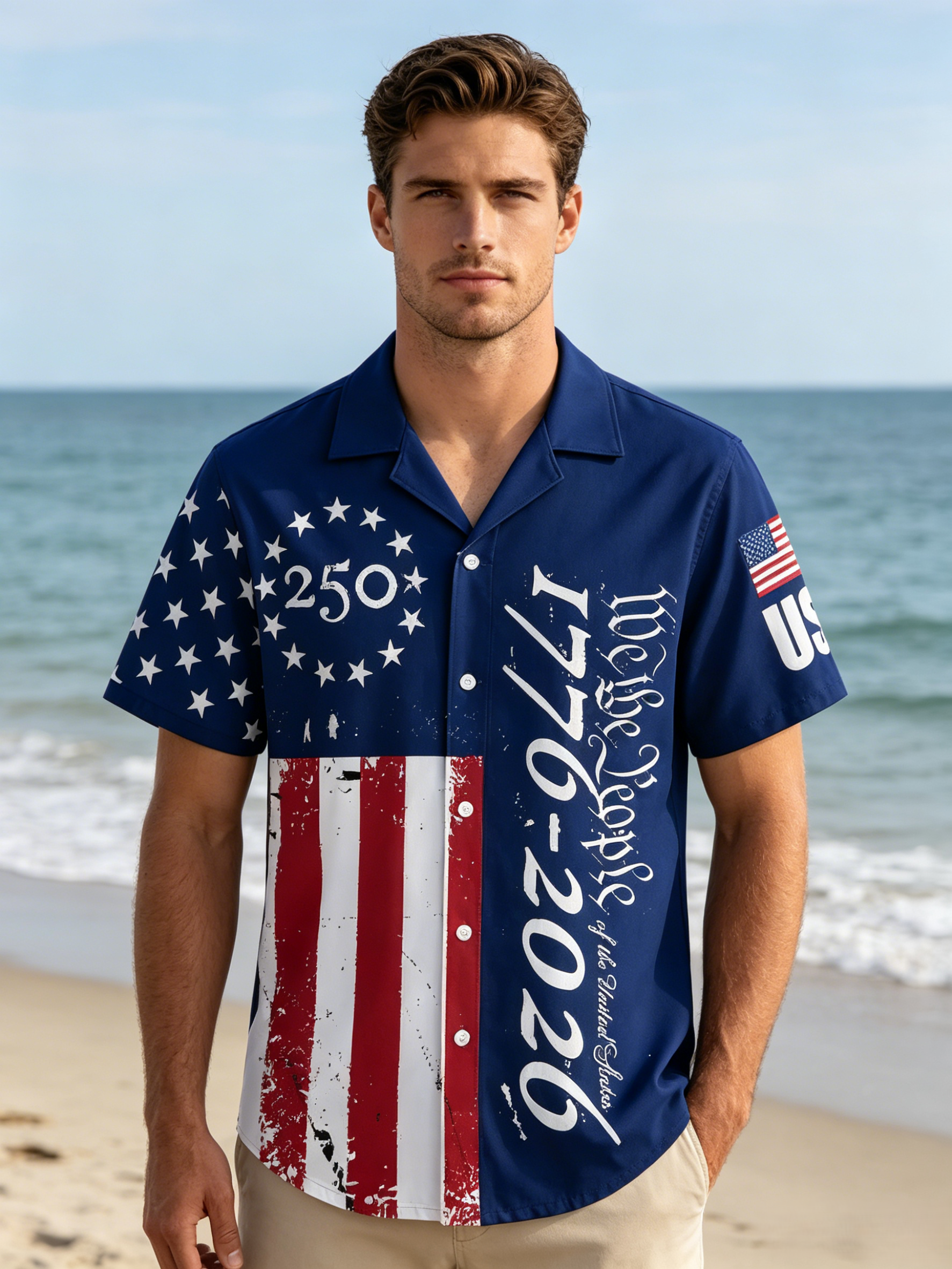 250 Years USA Hawaiian Shirt
