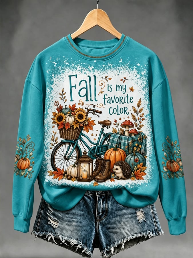 Women's Autumn Printed Sweatshirt