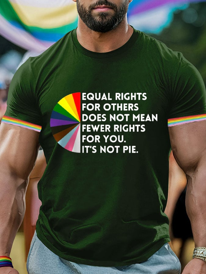 Men's Gay Month Print Casuasl T-Shirt