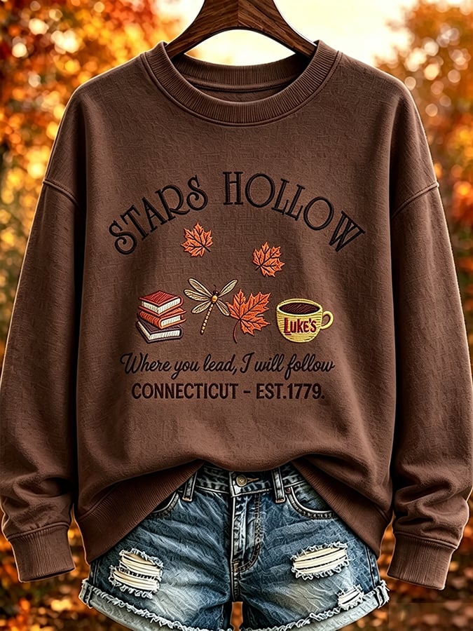 Women's  Fall In My Gilmore Girls Rerun Era Print Hoodie