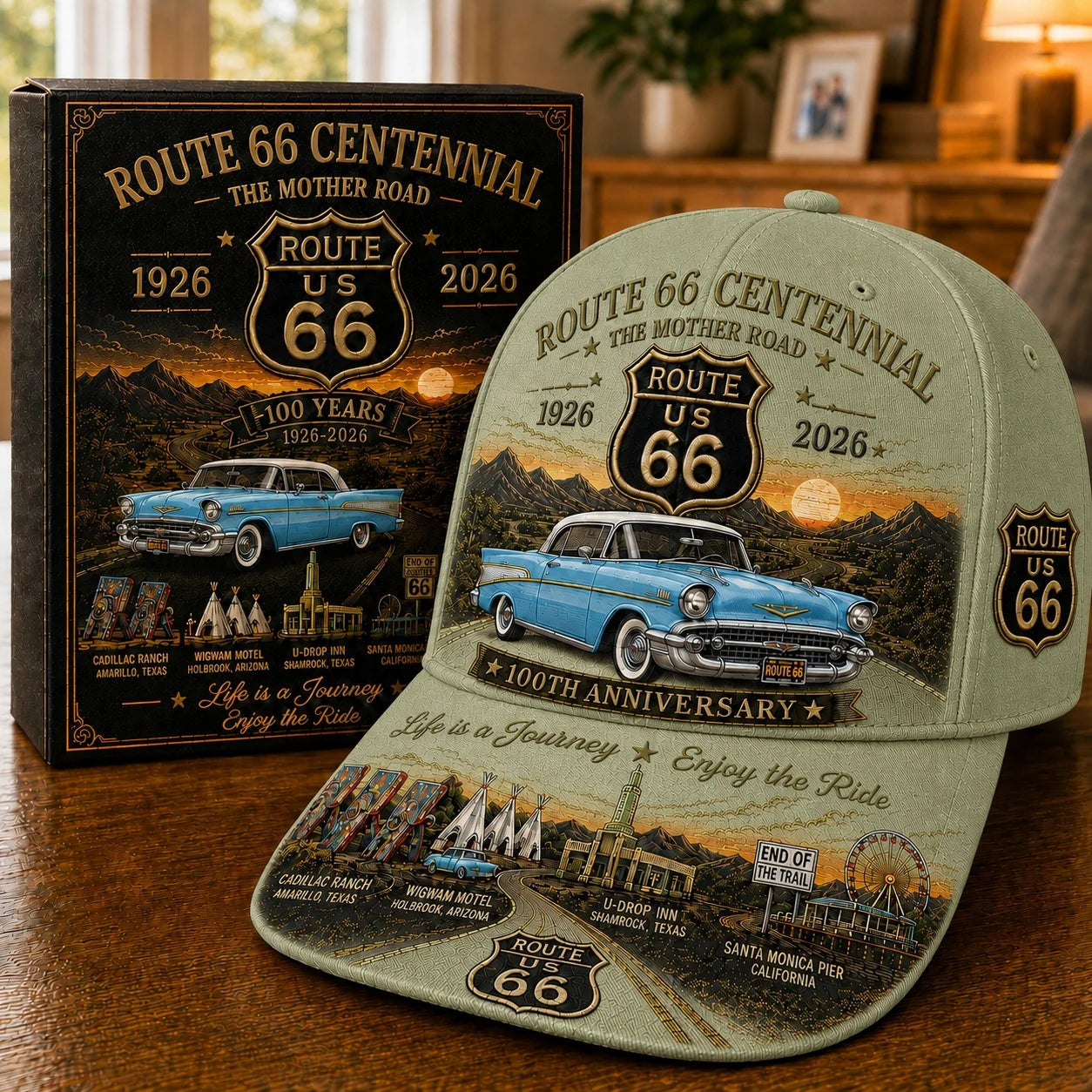 🚗- U.S. Route 66 Centennial 100th Anniversary Cap