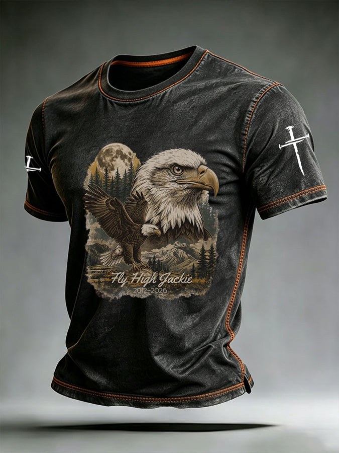 Men's Retro Vintage Eagle Jackie T-shirt