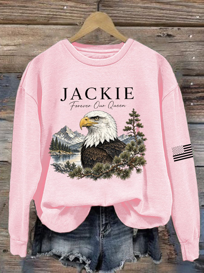 Women'S Jackie Bald Eagle Printed Sweatshirt