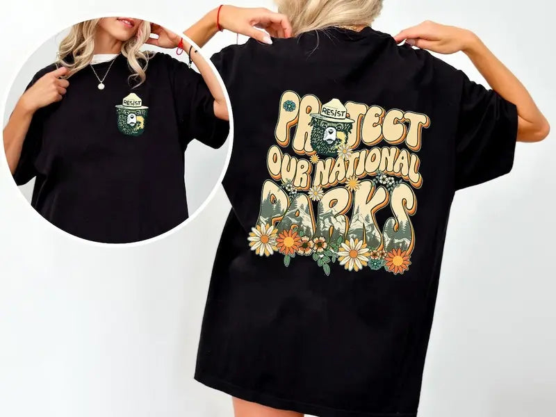 Women's Protect our National Parks 2 Sides Comfort Colors Shirt