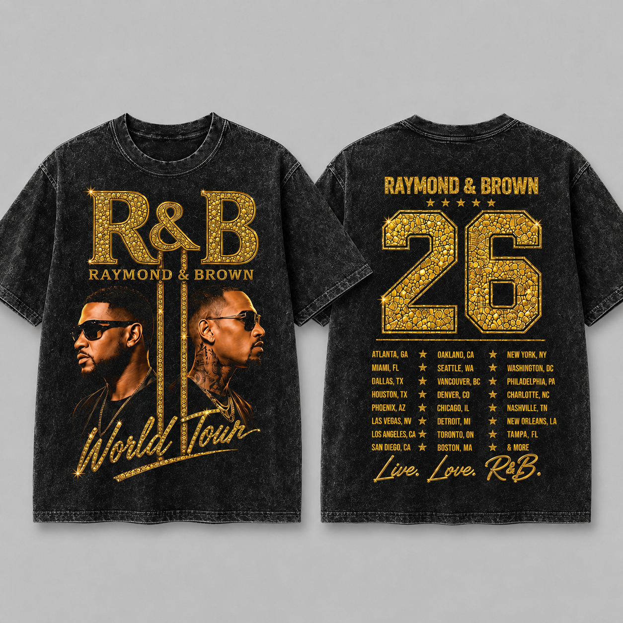 THE R&B TOUR 2026 Vintage Shirt