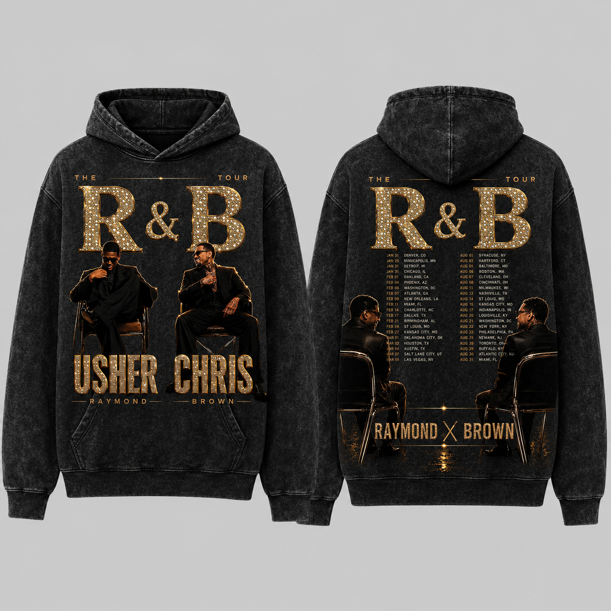THE R&B TOUR 2026 Vintage Hoodie