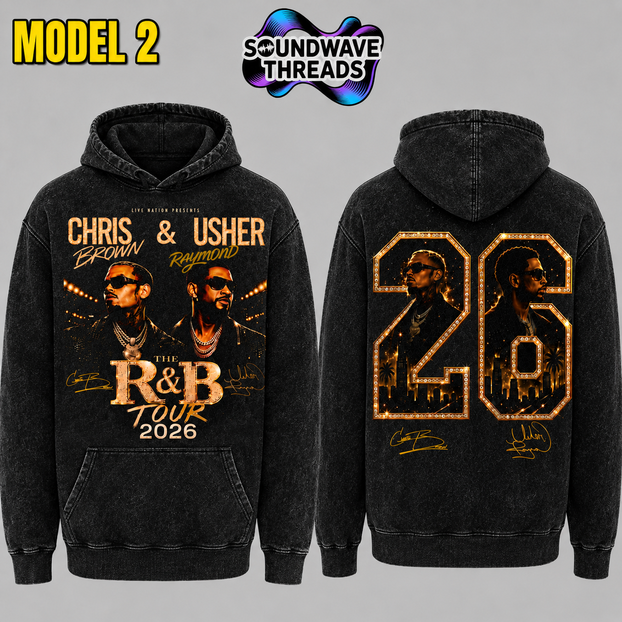 THE R&B TOUR 2026 Vintage Hoodie