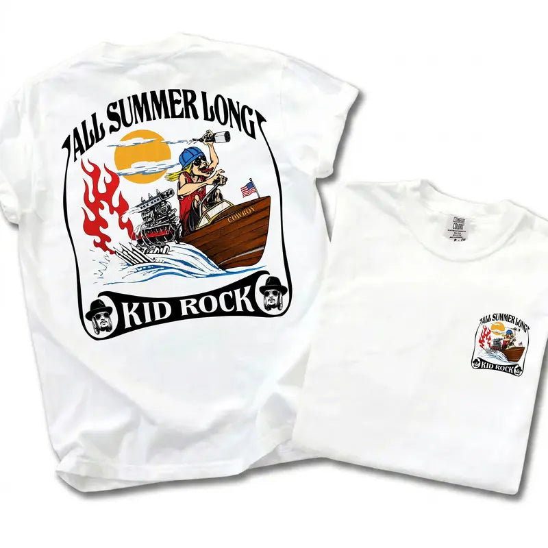Unisex Kid Rock Inspired T-Shirt, Summer Vibes Graphic Tee
