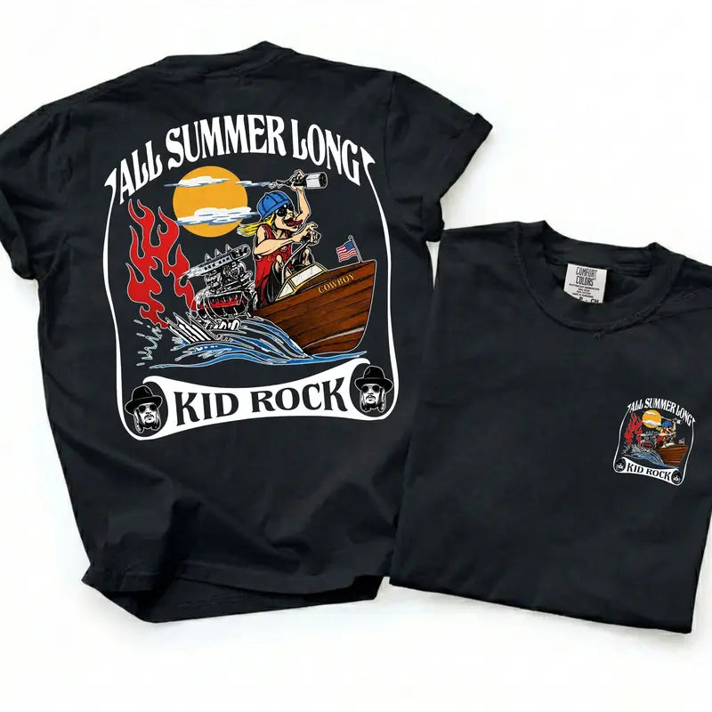 Unisex Kid Rock Inspired T-Shirt, Summer Vibes Graphic Tee