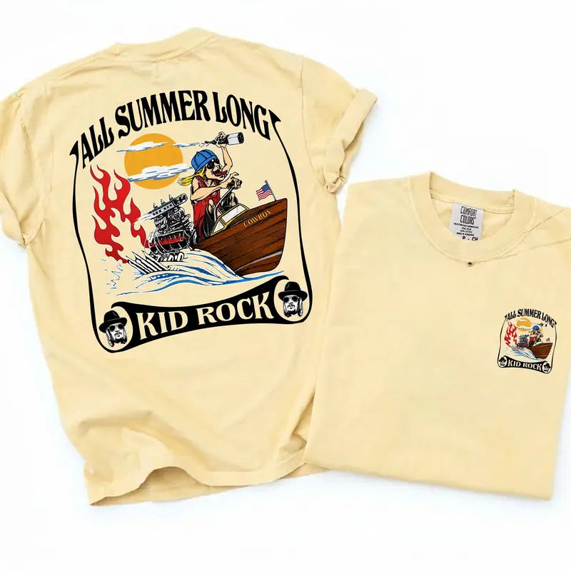 Unisex Kid Rock Inspired T-Shirt, Summer Vibes Graphic Tee
