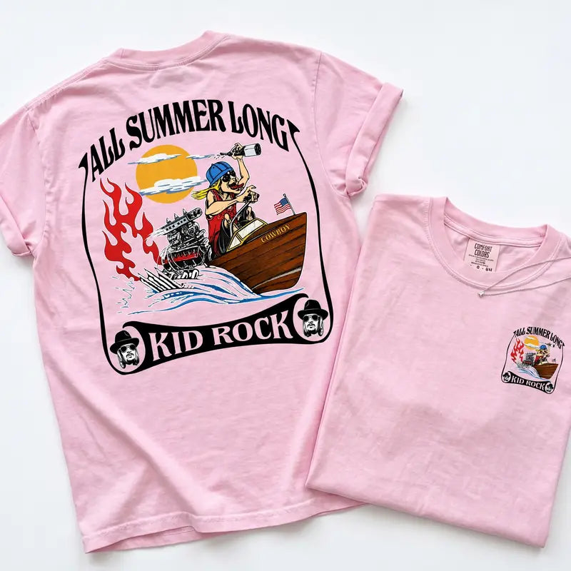 Unisex Kid Rock Inspired T-Shirt, Summer Vibes Graphic Tee