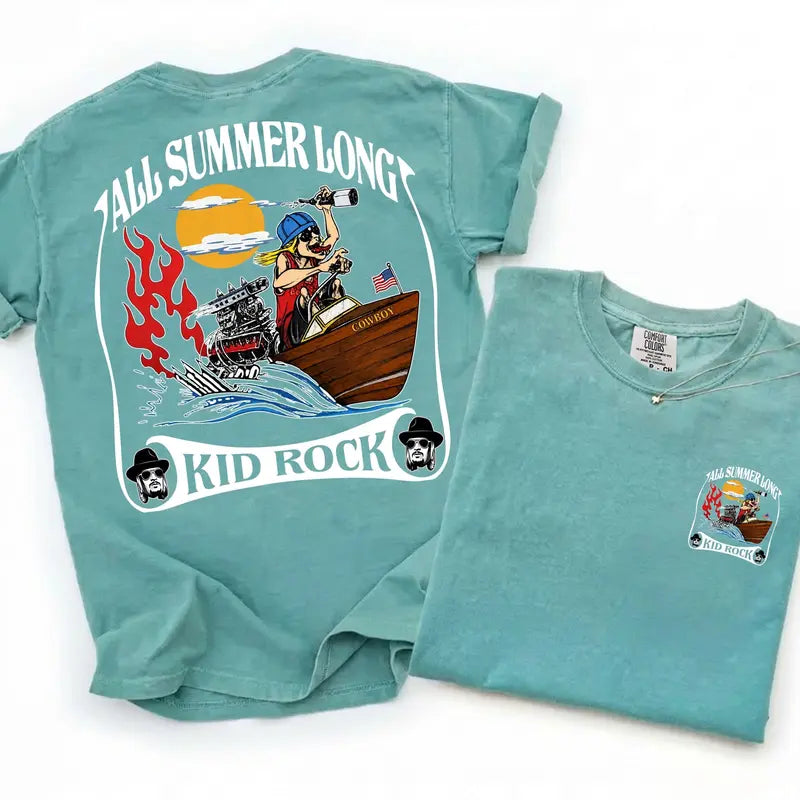 Unisex Kid Rock Inspired T-Shirt, Summer Vibes Graphic Tee