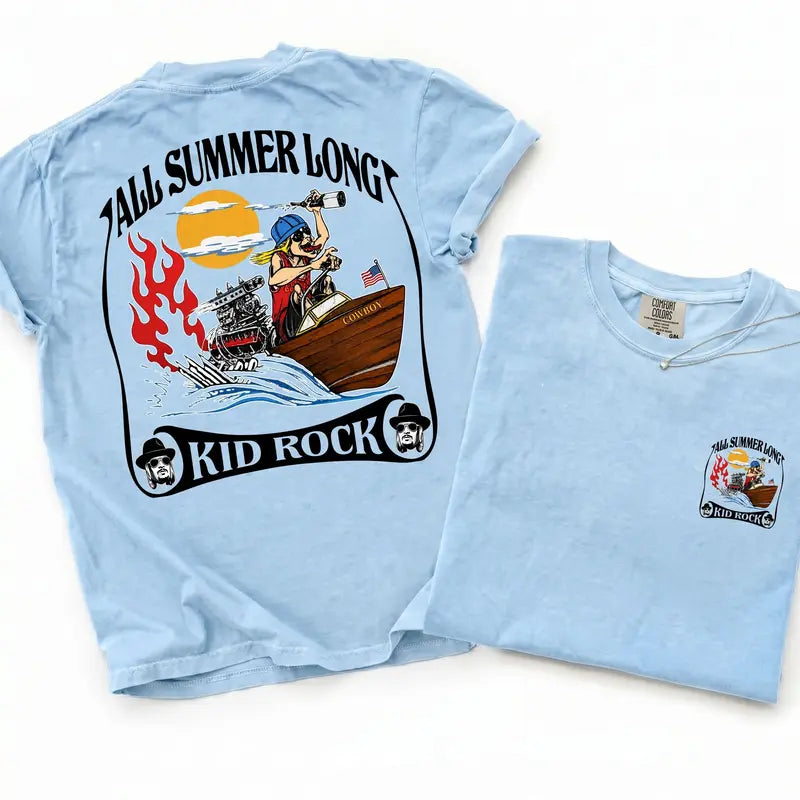 Unisex Kid Rock Inspired T-Shirt, Summer Vibes Graphic Tee