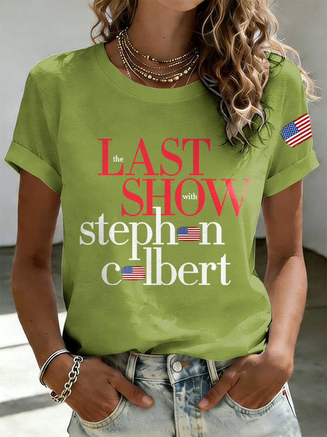 Retro Last Show Print T-Shirt