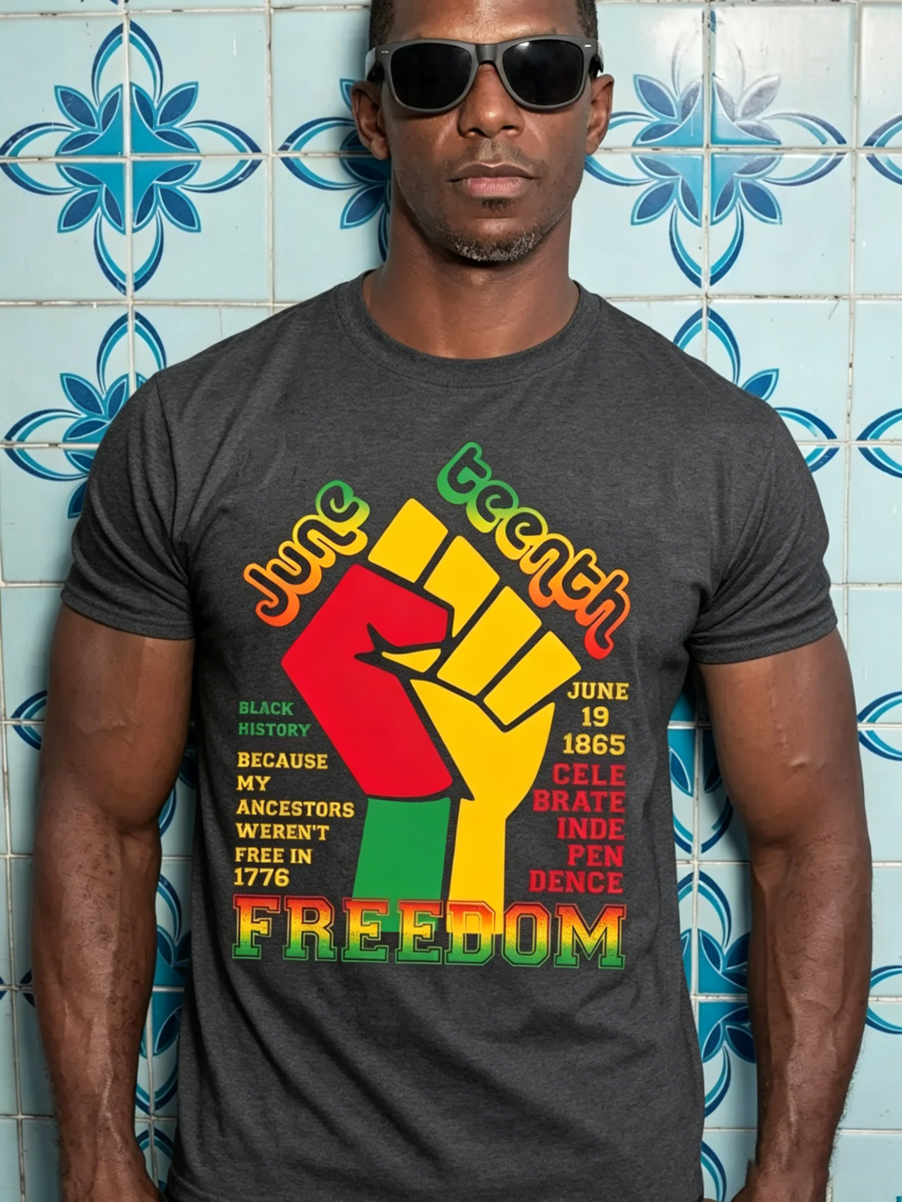 Men's Juneteenth Black Freedom 1865 T-Shirt