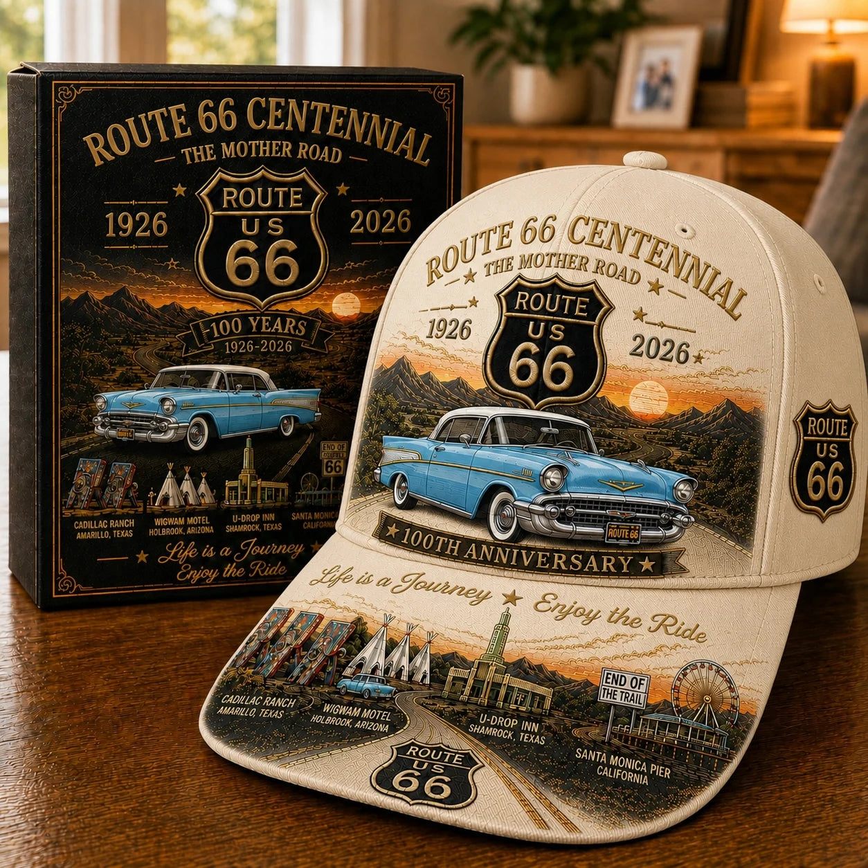 🚗- U.S. Route 66 Centennial 100th Anniversary Cap