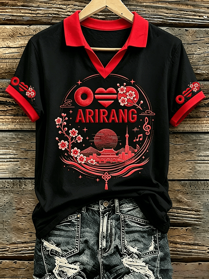 🔥Buy 3 Get 15% Off🔥Music Lovers' Collared Comfortable Women's Short-Sleeved T-Shirt