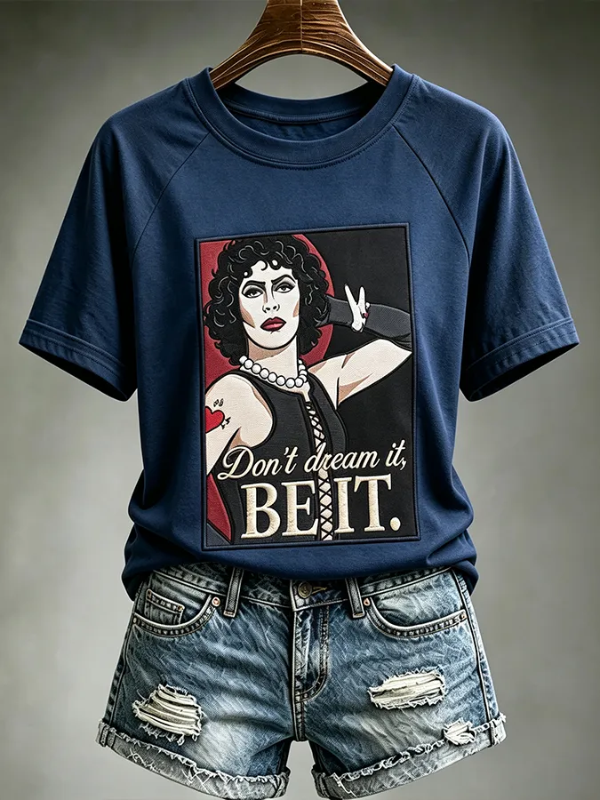 Women's Print Round Neck T-shirt