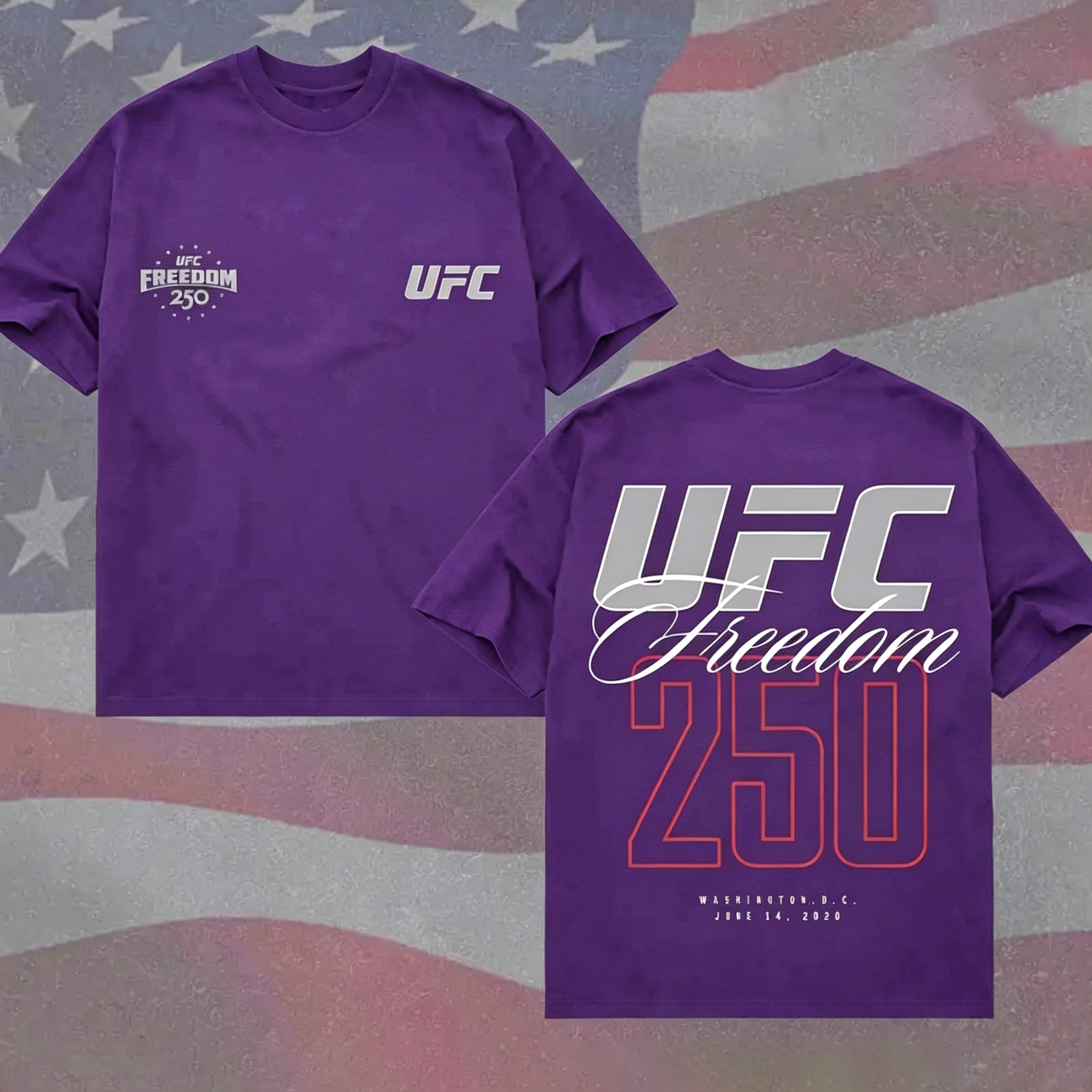 UFC MMA Freedom 250th Anniversary T-Shirt
