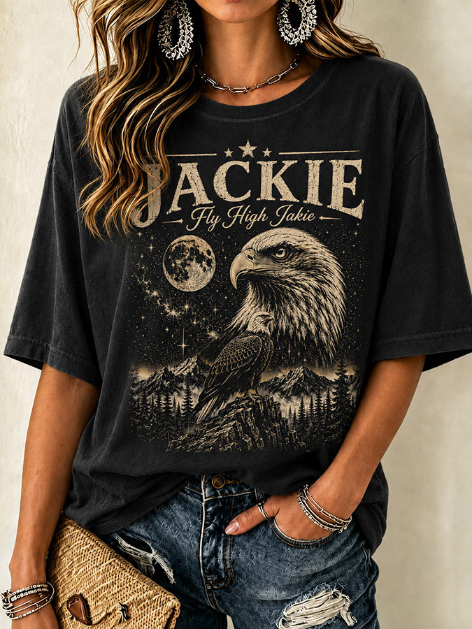 Women's Jackie Forever Our Queen Print  T-Shirt