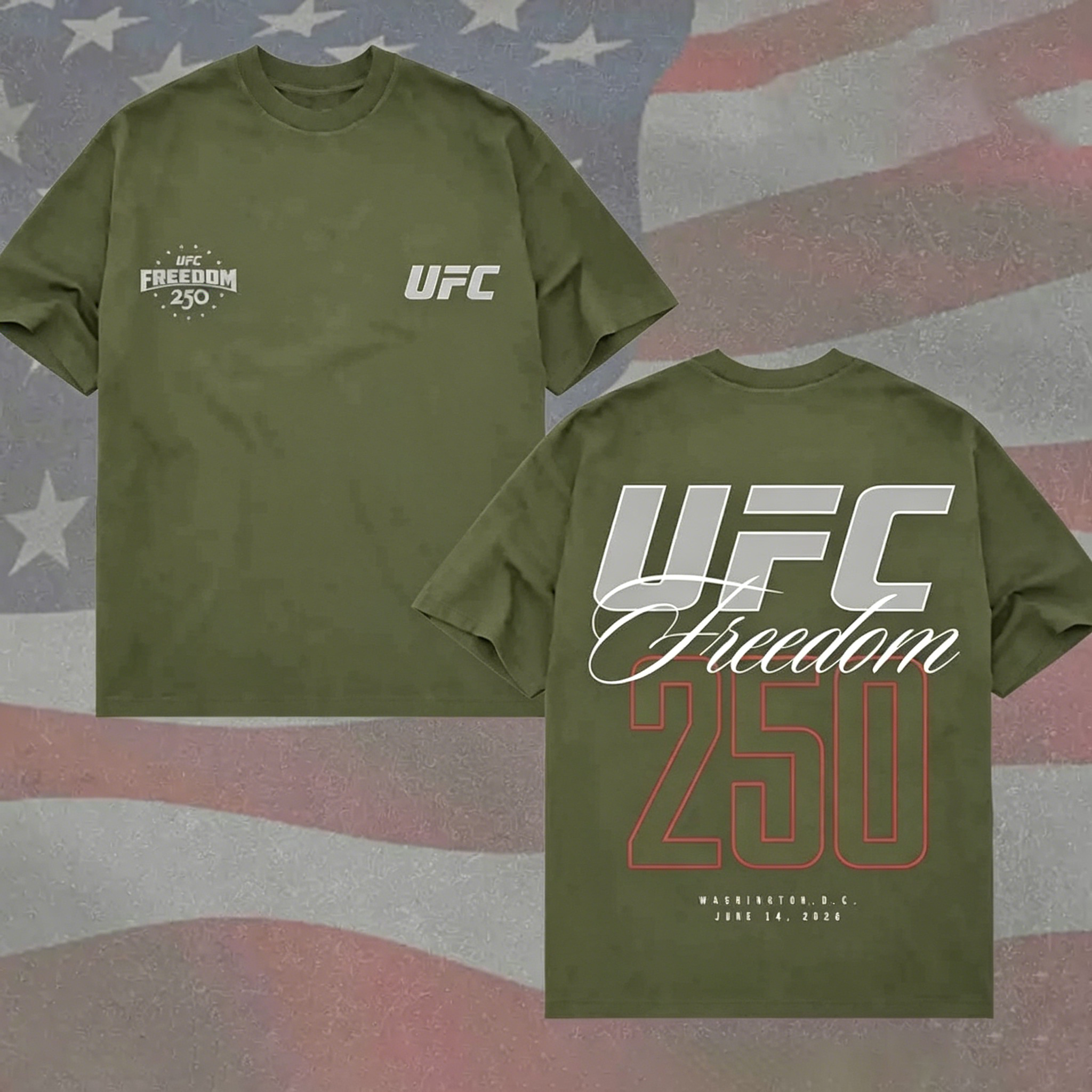 UFC MMA Freedom 250th Anniversary T-Shirt