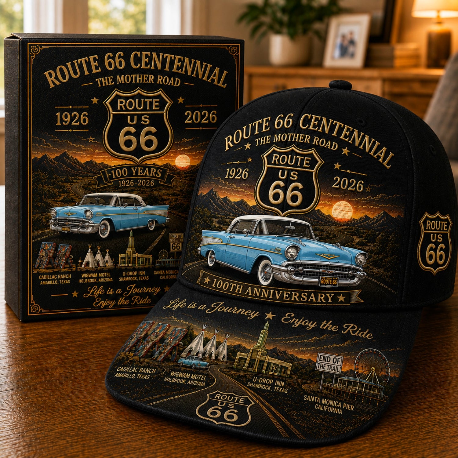 🚗- U.S. Route 66 Centennial 100th Anniversary Cap