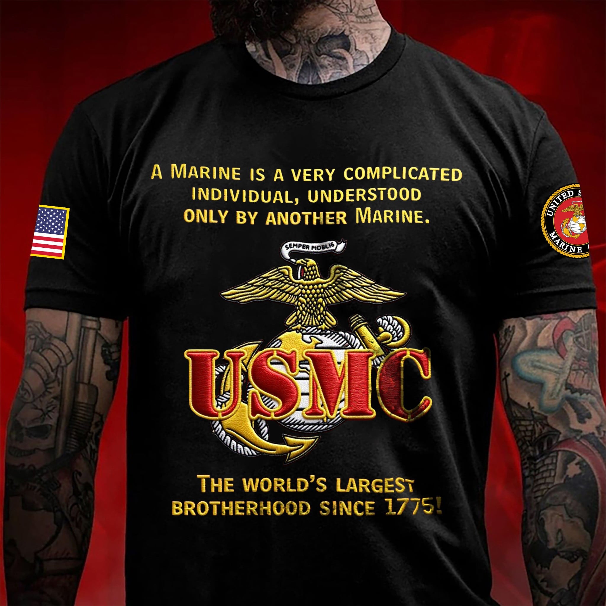 Premium USMC T-Shirt VPVC930059, 250th Anniversary Marine Corps Shirt, Gifts For Marine Veteran, Gifts On Veterans Day.