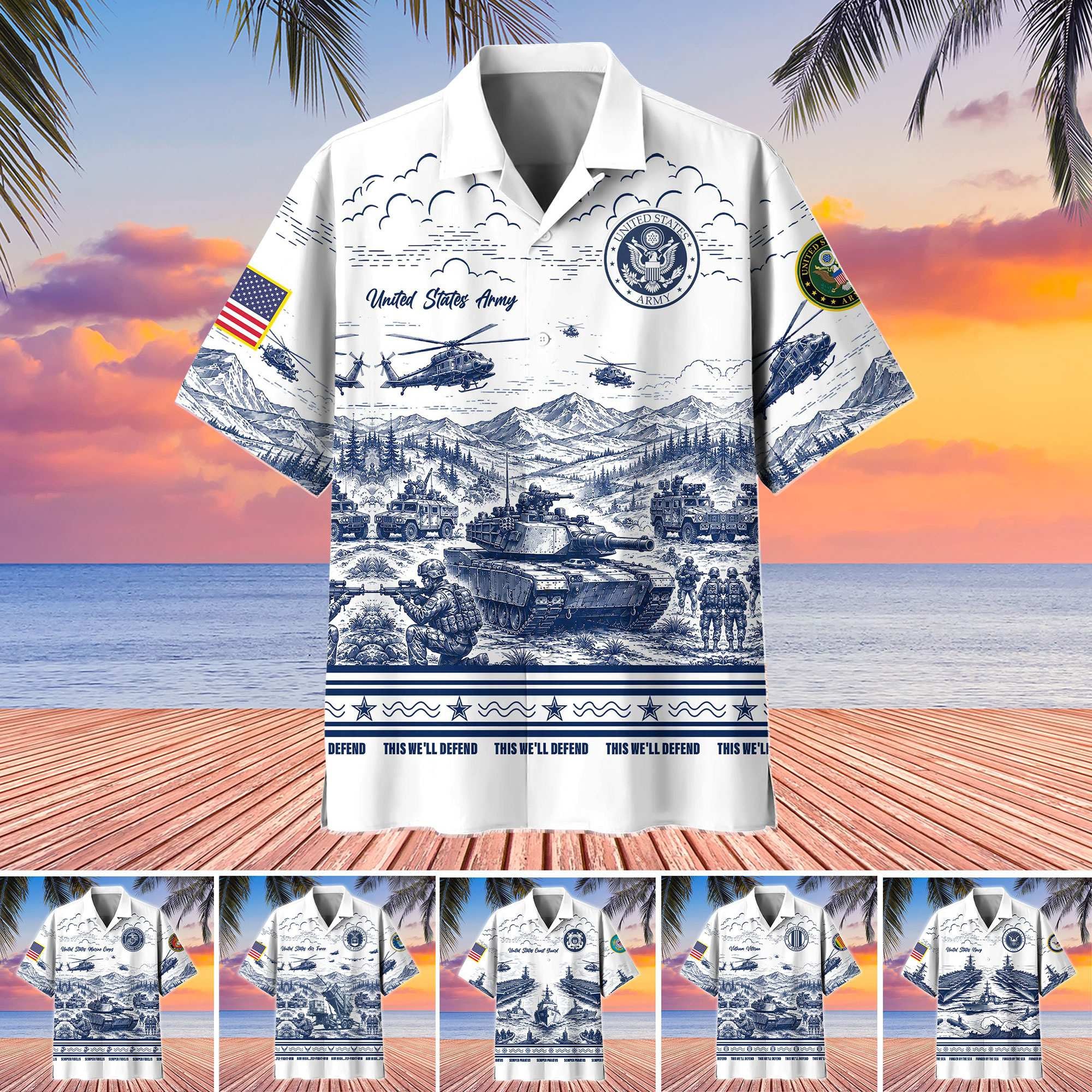 Premium US Veterans Hawaiian Shirt, Gifts For US Veterans, Veterans Day.