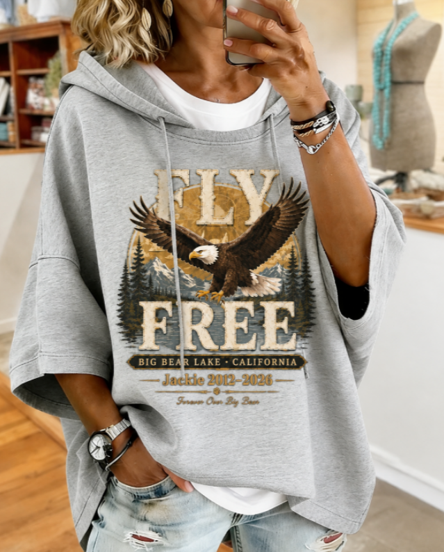 Women's Jackie The Eagle Printed Hoodie