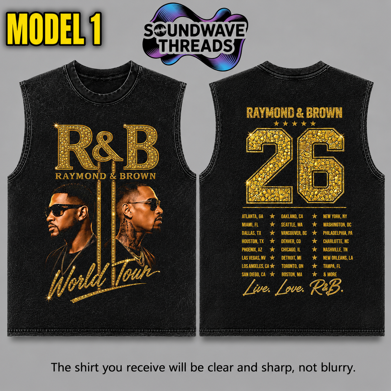 THE R&B TOUR 2026 Wash Tank Top