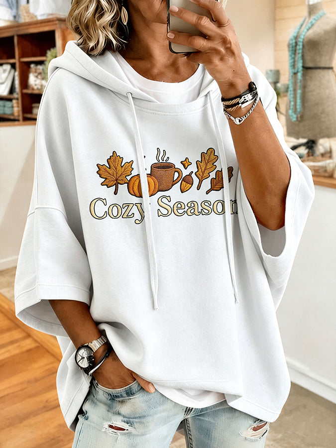 Women'S Tis the season Print Hoodie