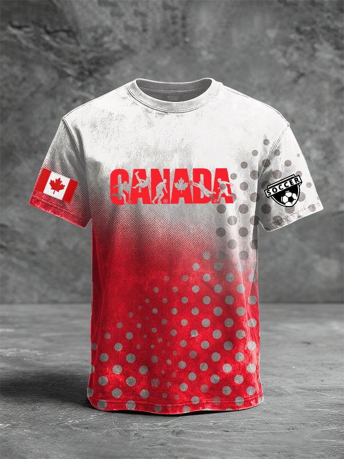 Canada Soccer Men's Gradient  T-Shirt