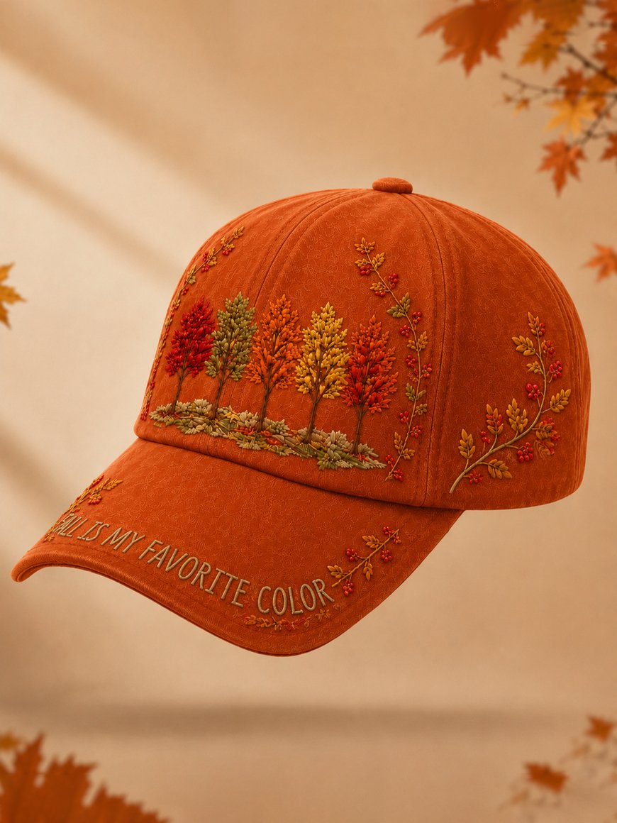 Women's Fall Fun Casual Printed Hat