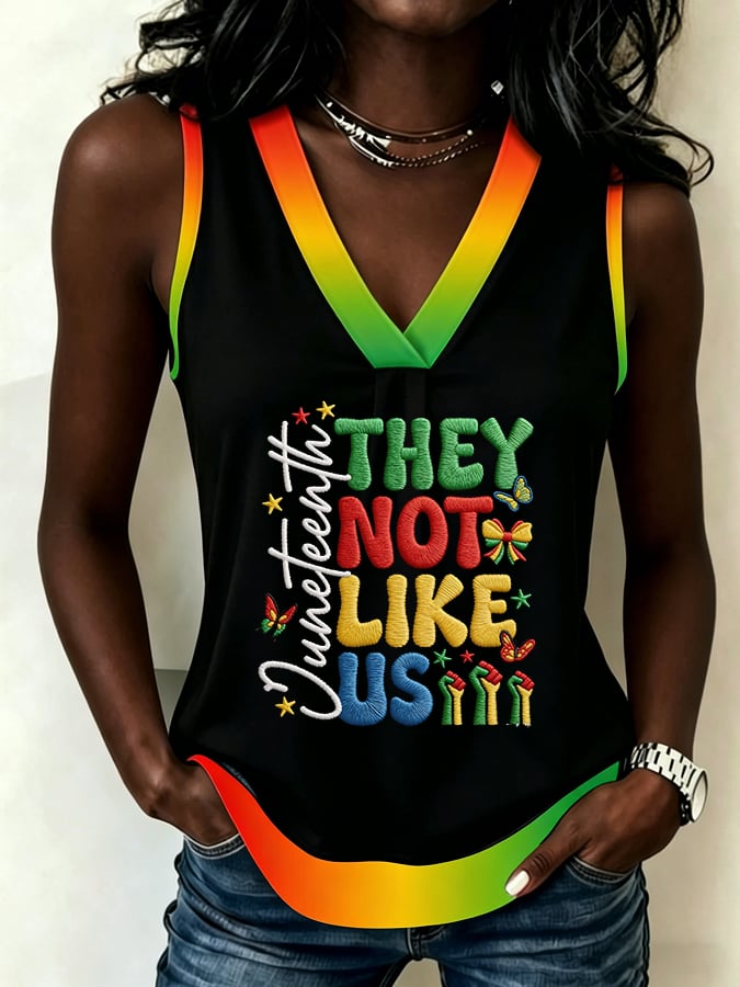 Women's JUNETEENTH THEY NOT LIKE US Vest