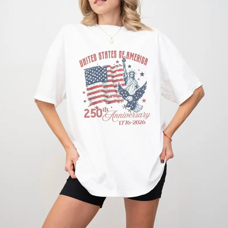 Women's  America 250th Anniversary Comfort Colors Shirt