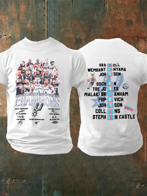 Men's CHAMPIONS Print Round Neck T-shirt