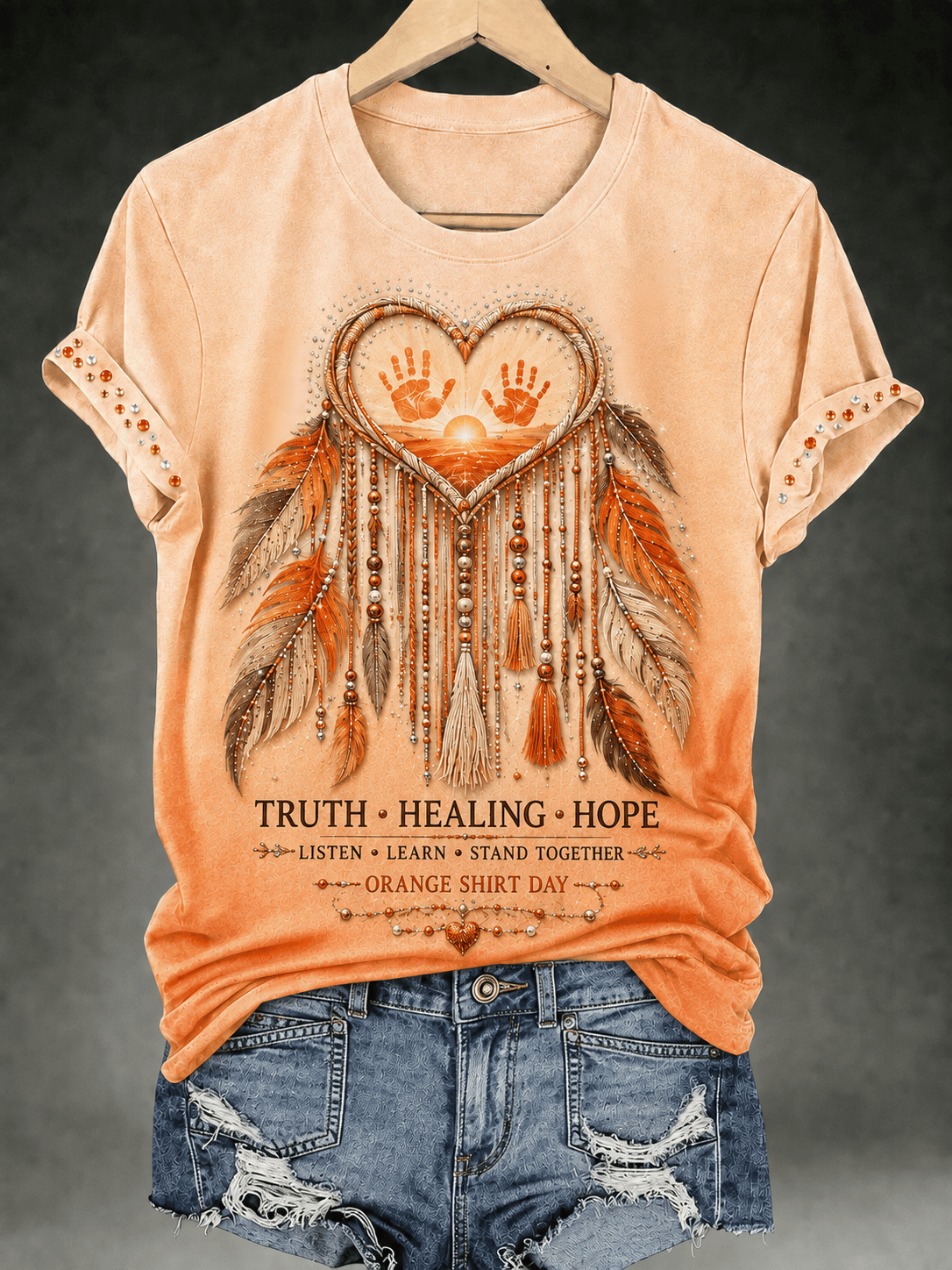 Women's Orange Shirt Day Print T-Shirt
