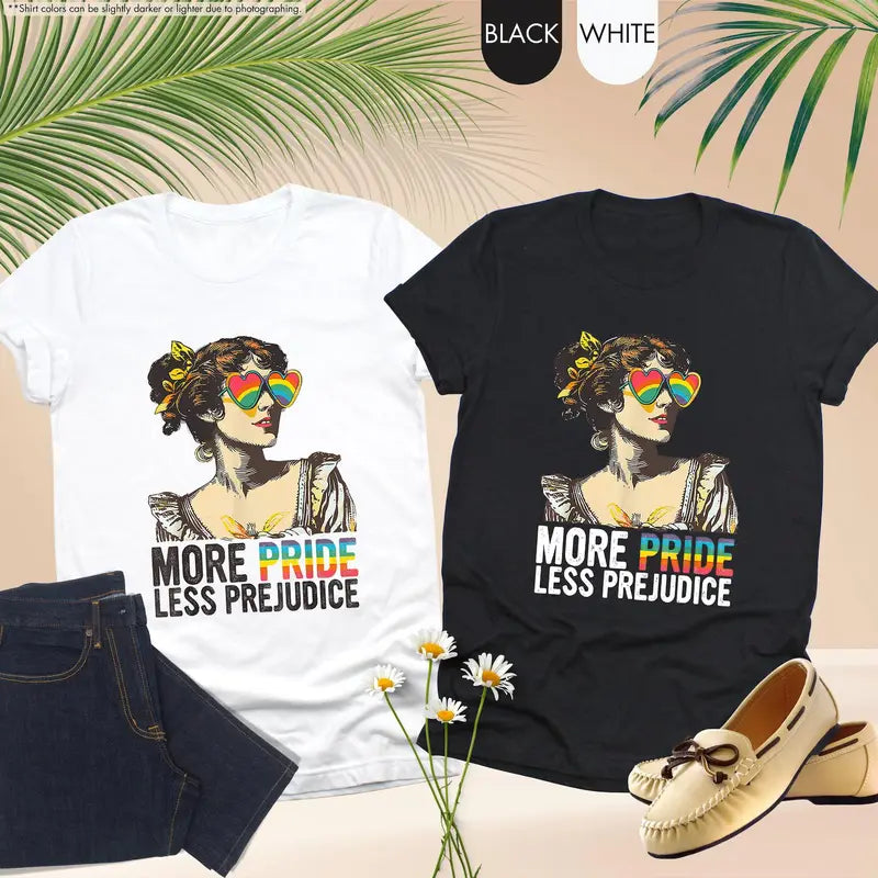 More Pride Less Prejudice Shirt, LGBTQ Shirt