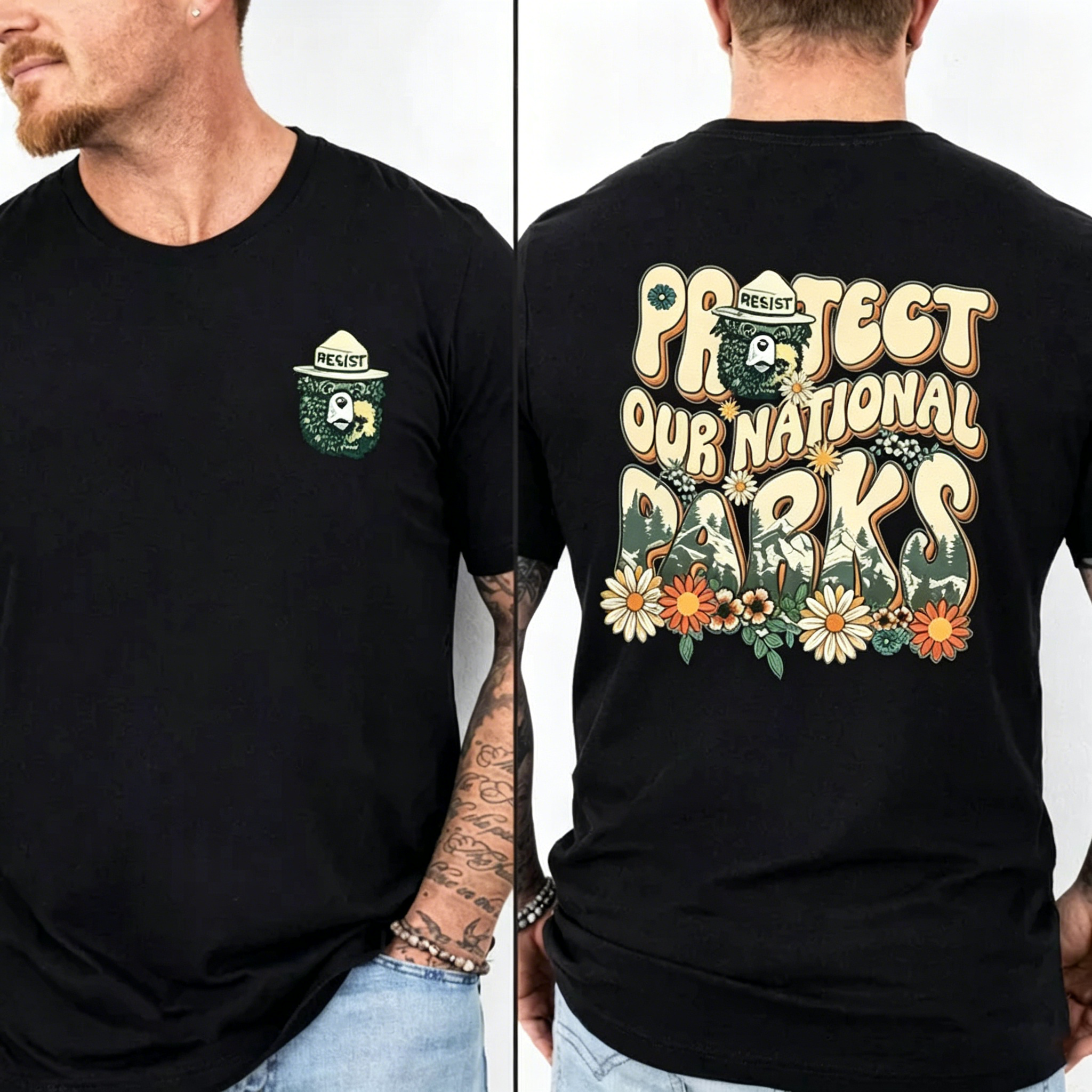 Men's Protect our National Parks 2 Sides Comfort Colors Shirt