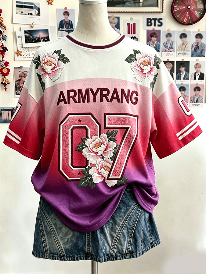 🔥Buy 3 Get 15% Off🔥Arirang Music Lovers Design Round Neck Mid-Sleeve Comfortable T-Shirt