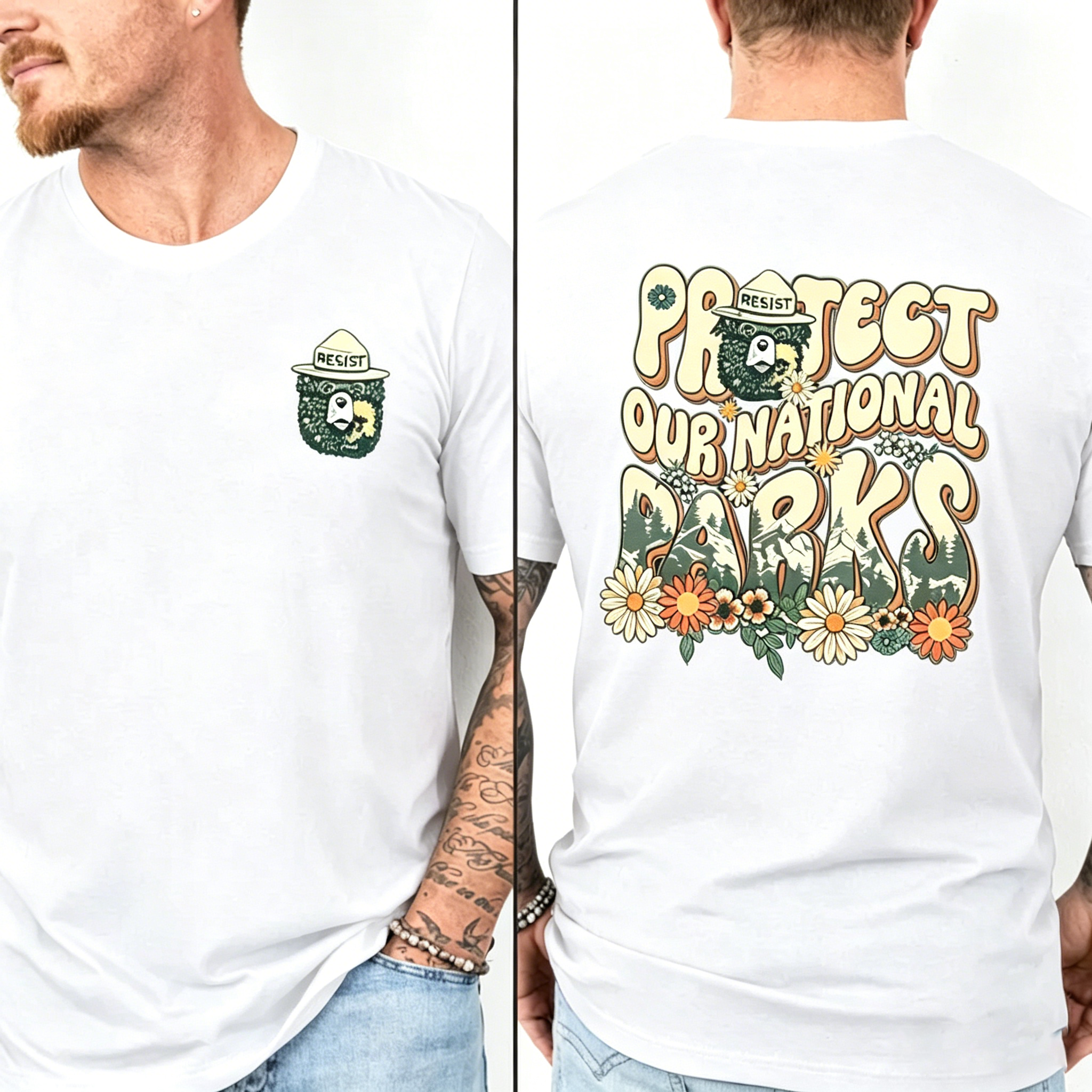 Men's Protect our National Parks 2 Sides Comfort Colors Shirt