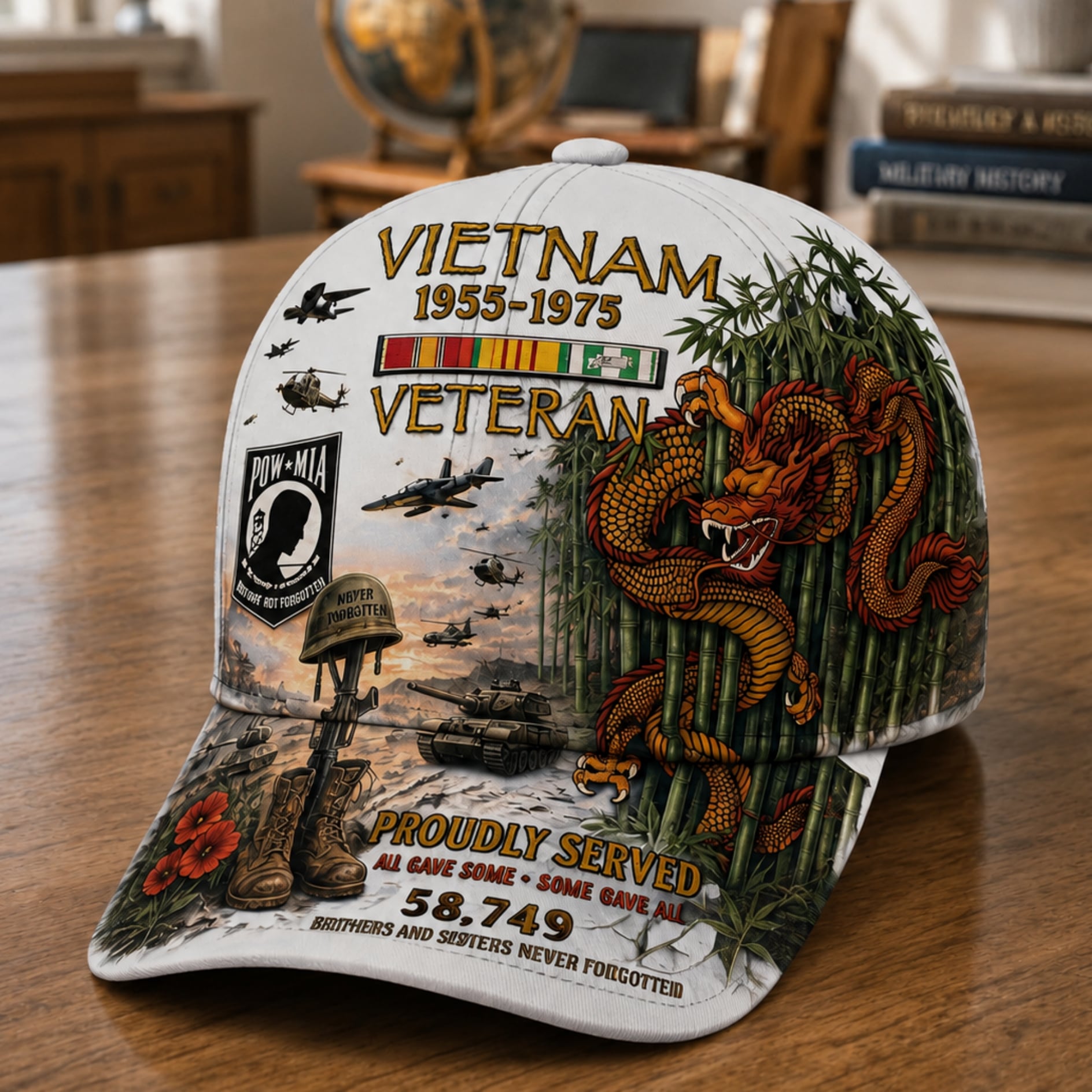 🎁Vietnam Veteran 1955–1975 Memorial Cap