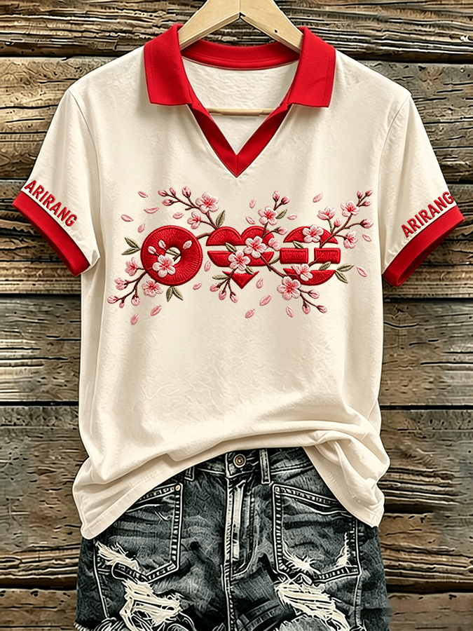 🔥Buy 3 Get 15% Off🔥Music Lovers' Collared Comfortable Women's Short-Sleeved T-Shirt