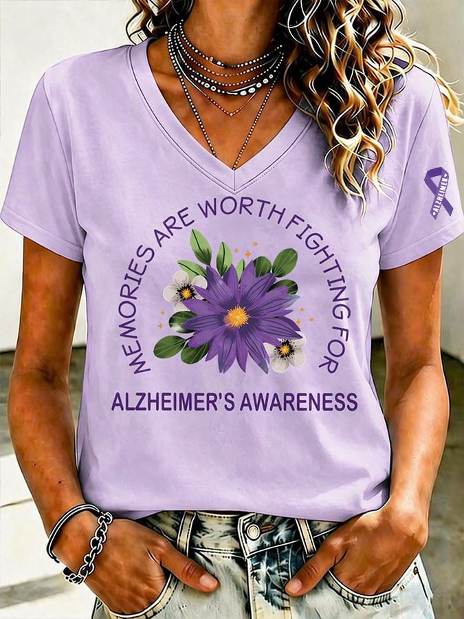 Women's Alzheimer's Disease Awareness T-Shirt