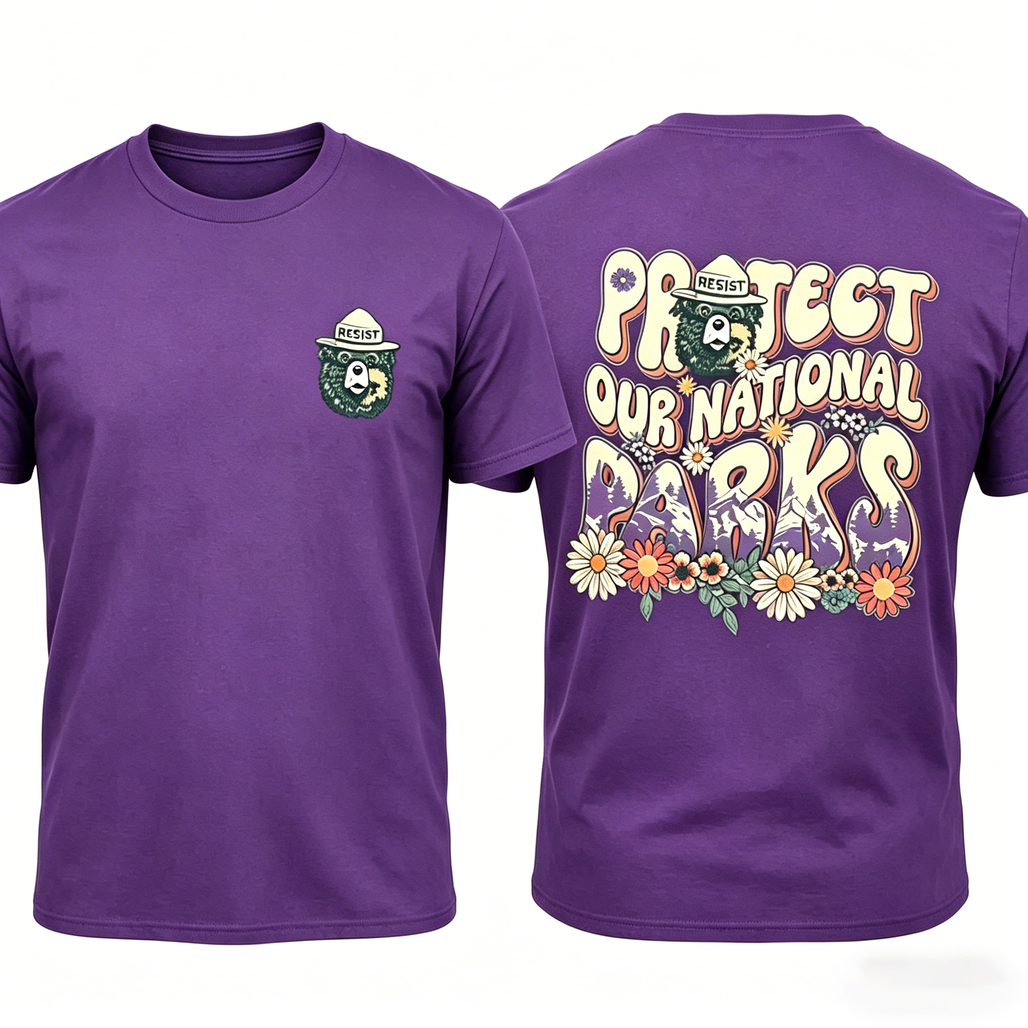 Men's Protect our National Parks 2 Sides Comfort Colors Shirt